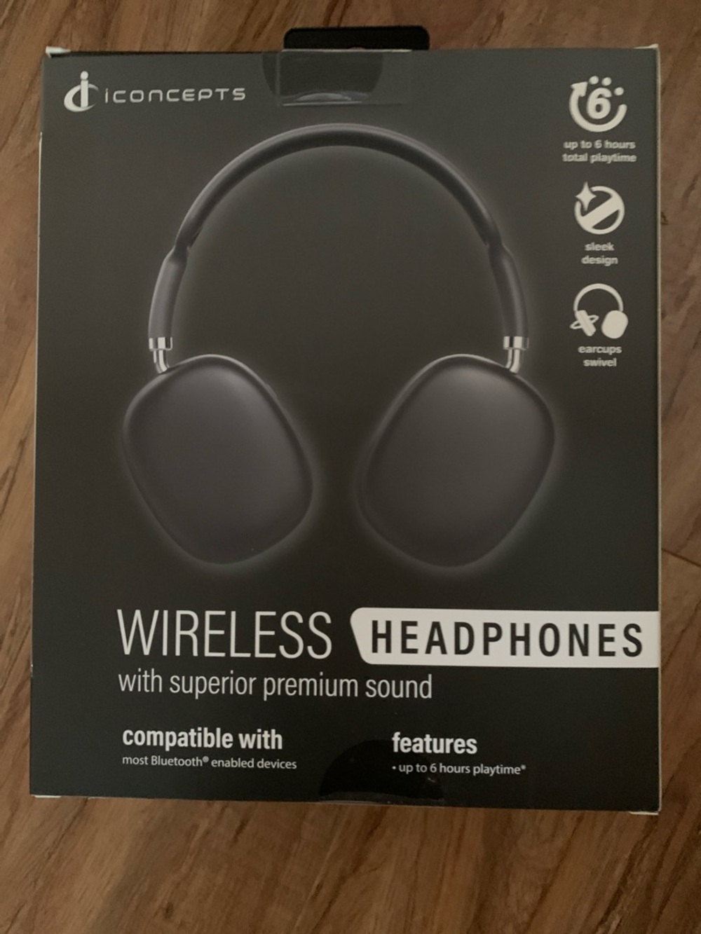 iCONCEPTS Wireless Headphones - Black